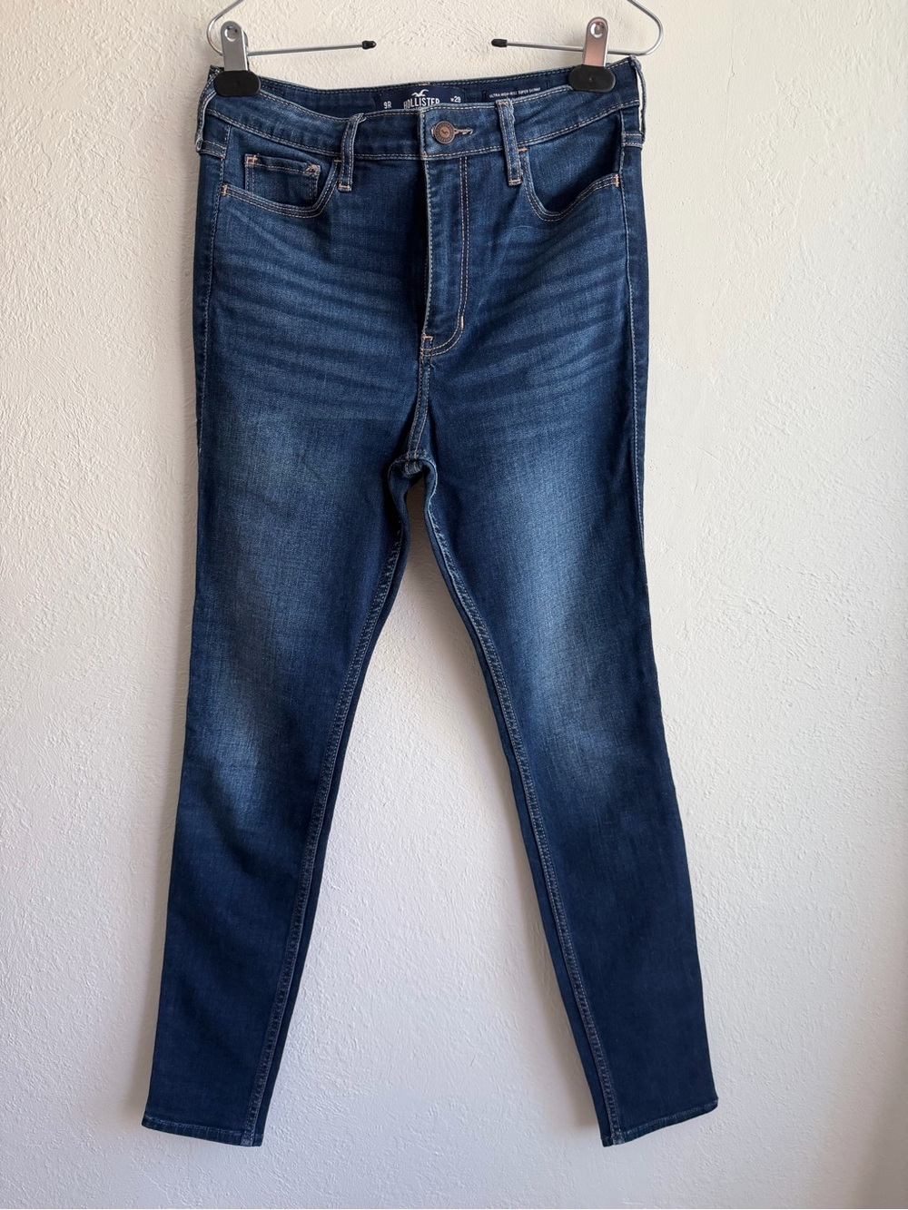 Hollister Dark Blue Ultra High-Rise Super Skinny Jeans